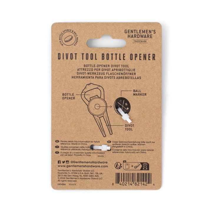 Gentlemen's Hardware - Wholesale Bottle/Wine Opener - Divot Tool Bottle Opener1