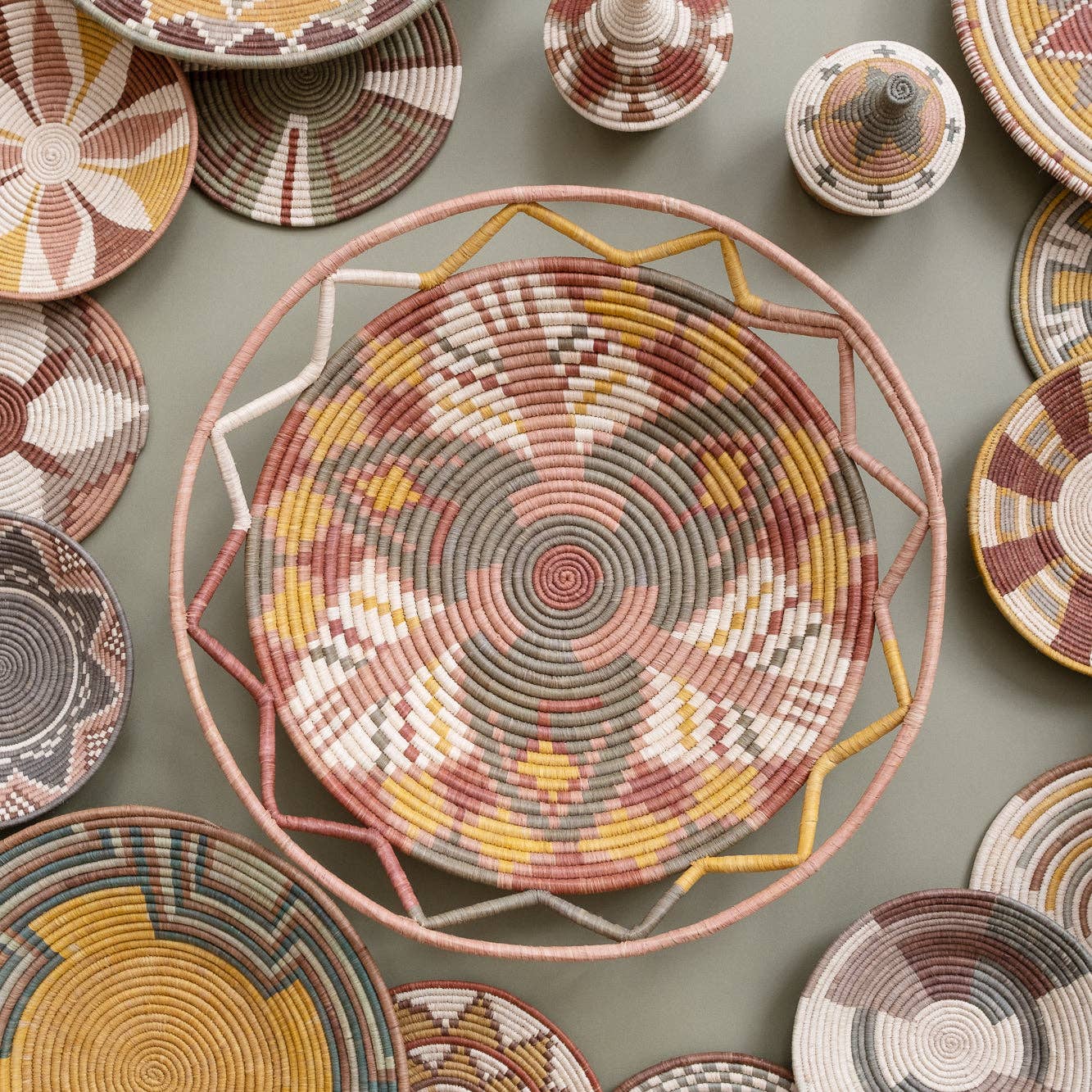 MAADILI COLLECTIVE - Wholesale Wall Accent - Large Trillium Basket ~ Elevate Collection1