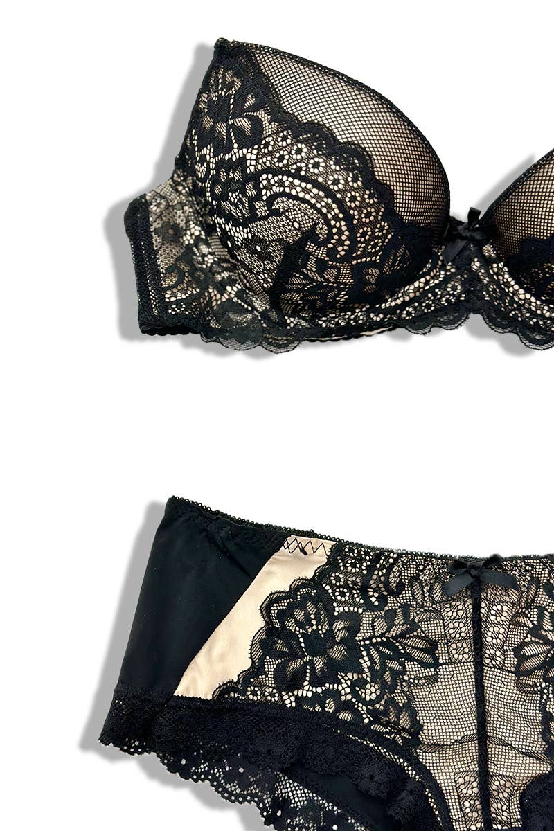 Belle Com'Elle - Vente Ensemble de lingerie – femme - Ensemble Soutien-gorge + Culotte Bonnet C / AZ1601910