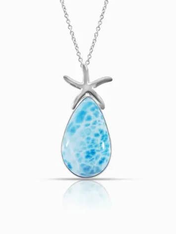 Larimar Stor Søstjerne Vedhæng Harper for engroshandel hos Larimar Magic