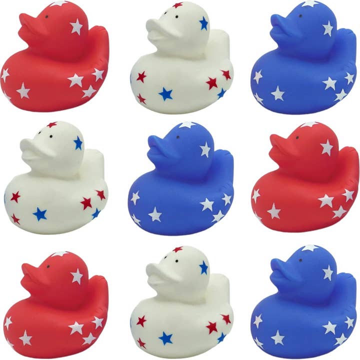 4E's Novelty 24 Pack Patriotic Rubber Ducks – Jeep Ducks for Ducking, Party Favors for wholesale by 4E's Novelty