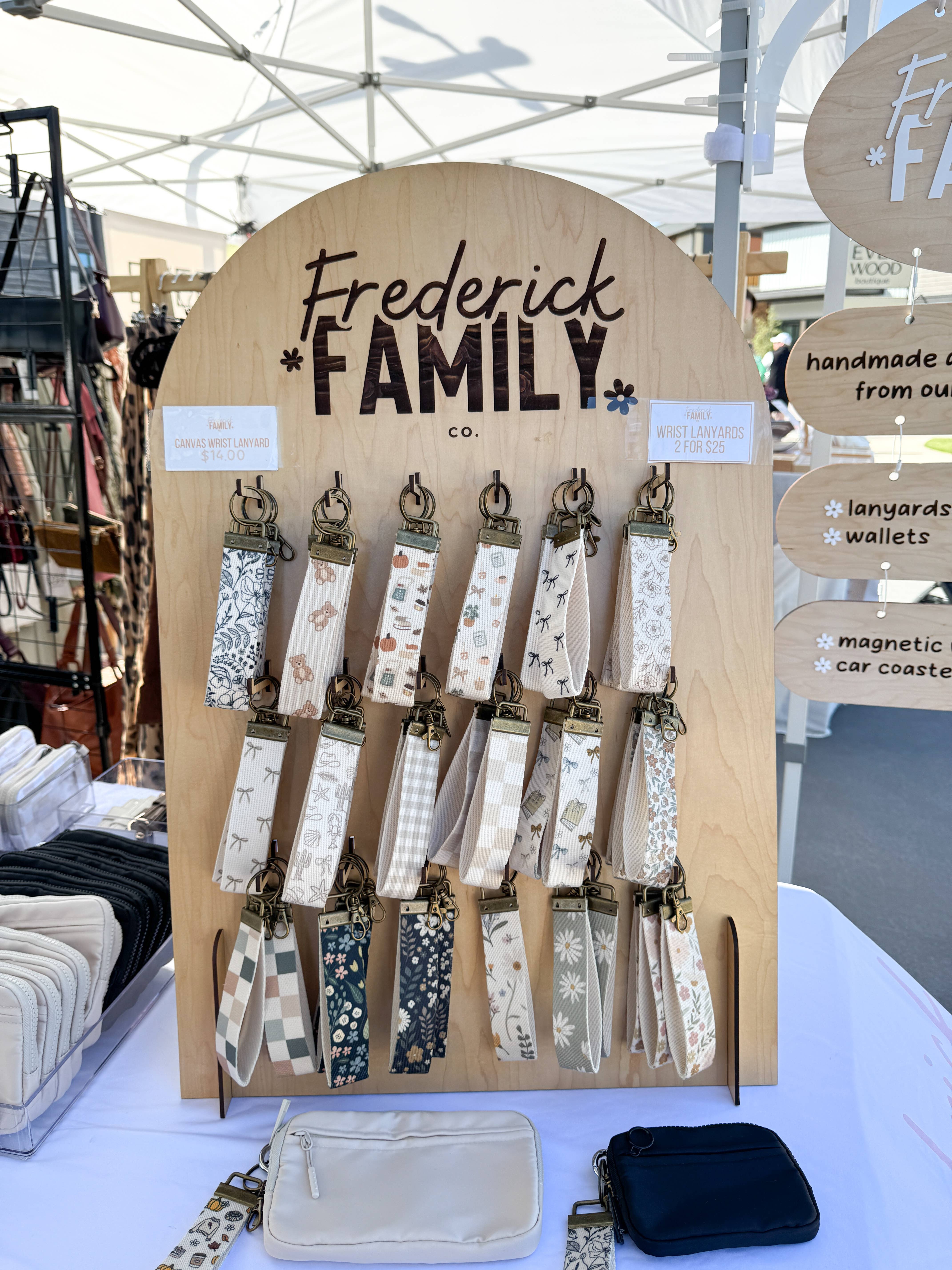 Frederick Family Co. – wholesale Snodd - Unisex – Nyckelband i canvas för handled, nyckelarmband35