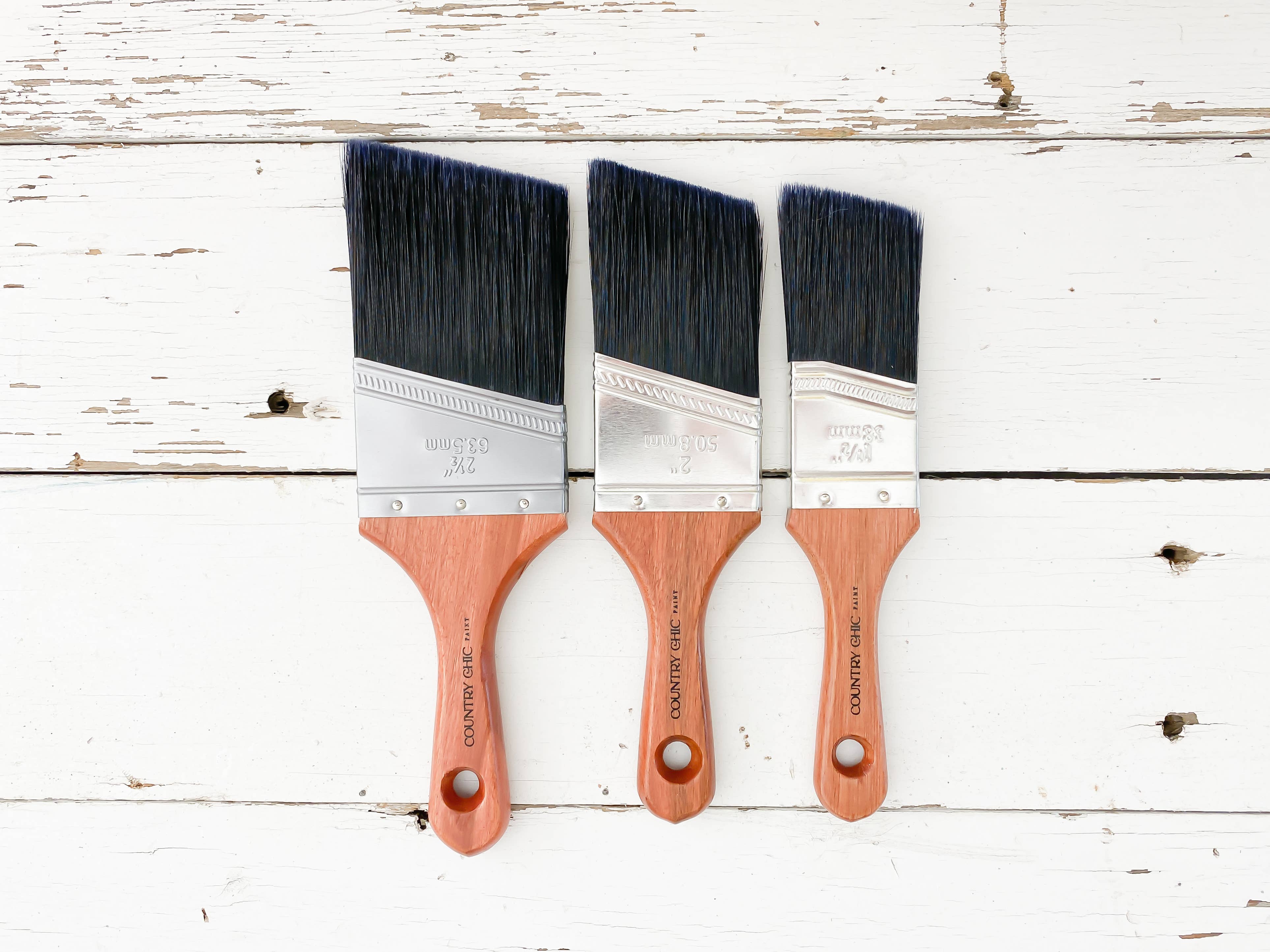 Country Chic Paint - Wholesale Paint/Wax Brush - Short-Handle Paint Brush - Synthetic Bristles0