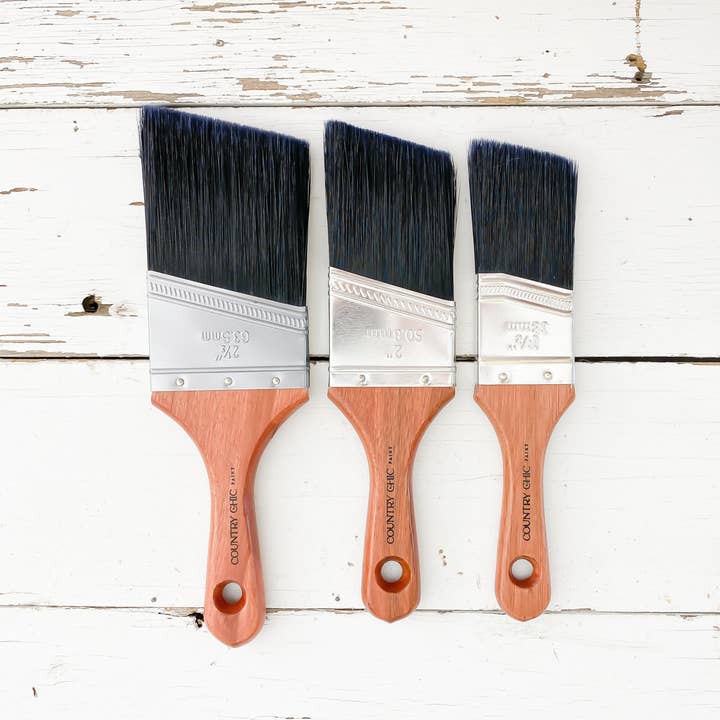Country Chic Paint - Wholesale Paint/Wax Brush - Short-Handle Paint Brush - Synthetic Bristles