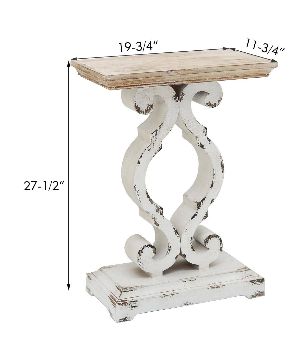 Paris Loft Inc - Wholesale Side Table - Farmhouse Wooden End Table Nightstand Accent Furniture3