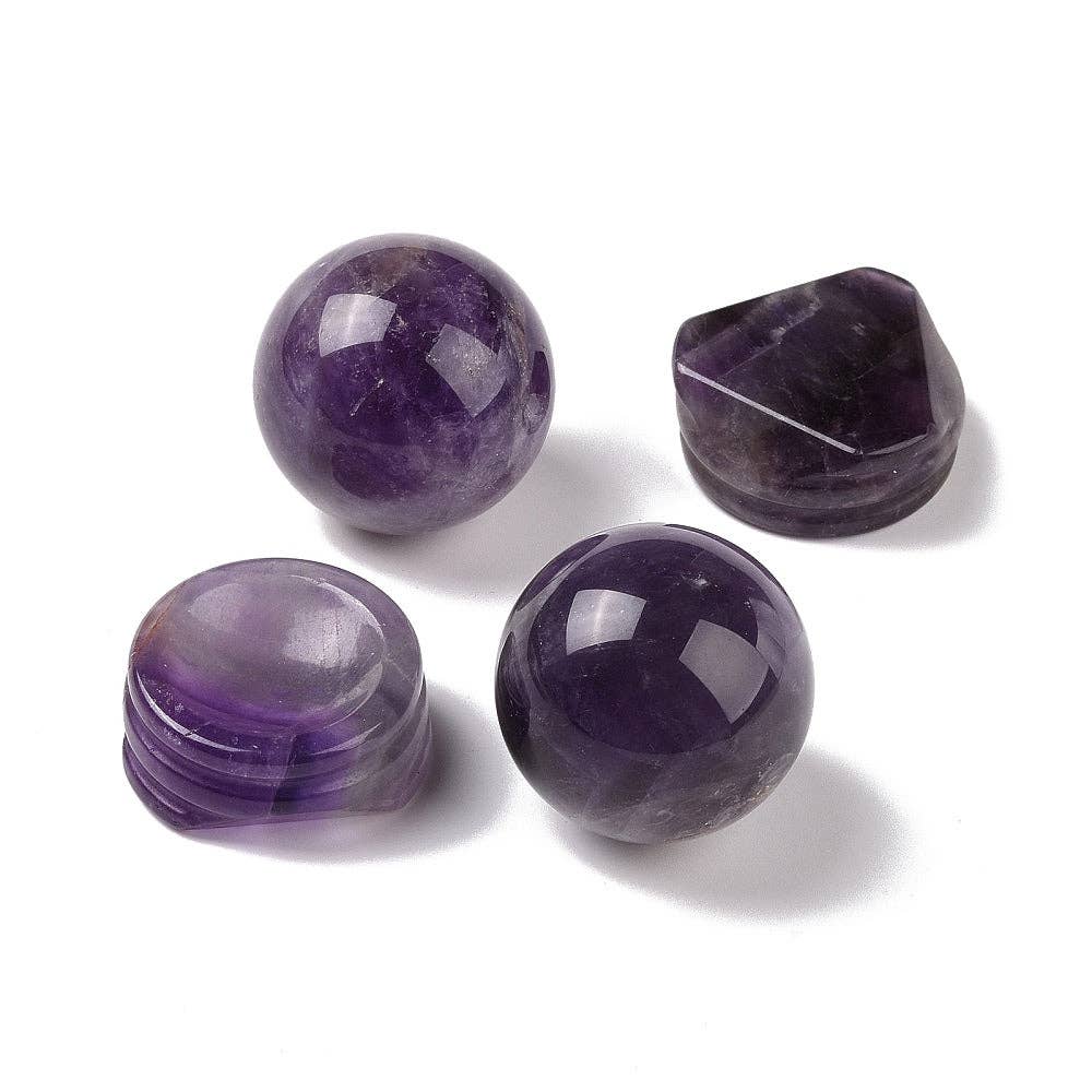 Arômes & Évasions - Wholesale Spiritual Stone/Crystal - Sphere - Amethyst Crystal and Stand - 1.52
