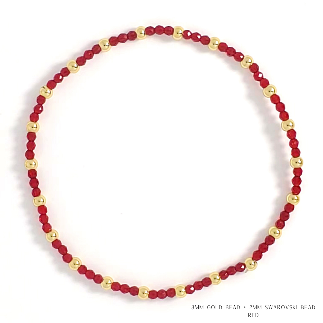 Savvy Bling - Vendita all'ingrosso Bracciale con perline - Bracciale con Perline in Oro e Cristalli Swarovski - Più Colori68