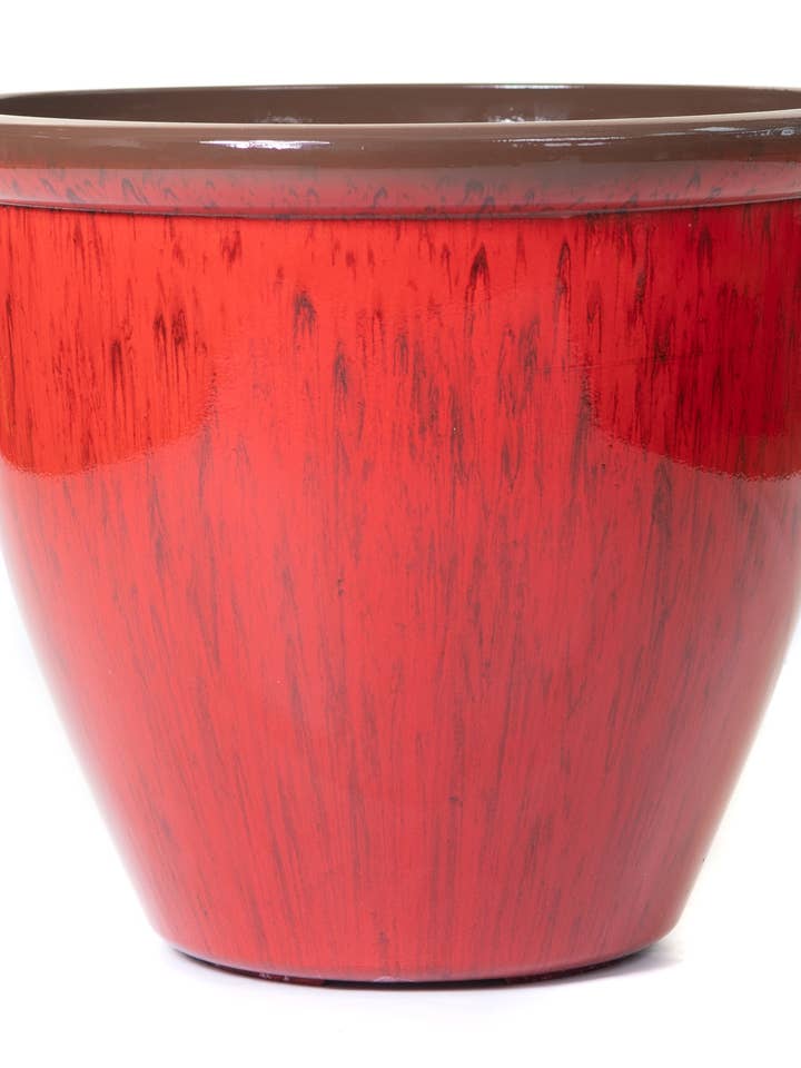 Pote de Esmalte Running 12" Vermelho por atacado de Sunshine Ceramica