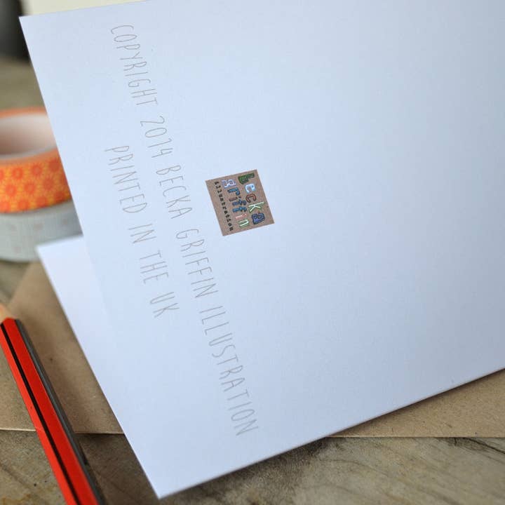 Becka Griffin Illustration - Wholesale Birthday Card - "Apple-y Birthday" Funny Card1