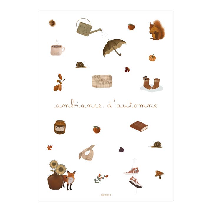 Display/Poster "Autumn Atmosphere" for wholesale by Papier Poetic