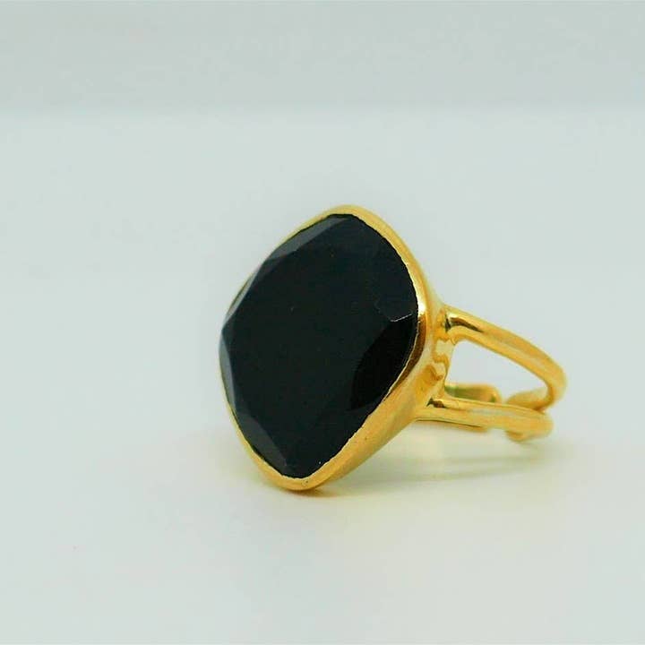 Atelier Leblanc - Wholesale Cocktail/Statement Ring - Elegance Ring - Labradorite or Onyx or Moonstone
