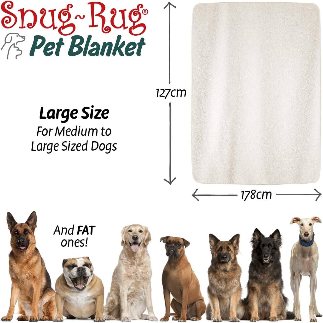 Wholesale Gifts Tomorrow - Wholesale Pet Blanket - Cat/Dog - Snug Rug Pet Sherpa Fleece Blanket Large 127 X 178cm2