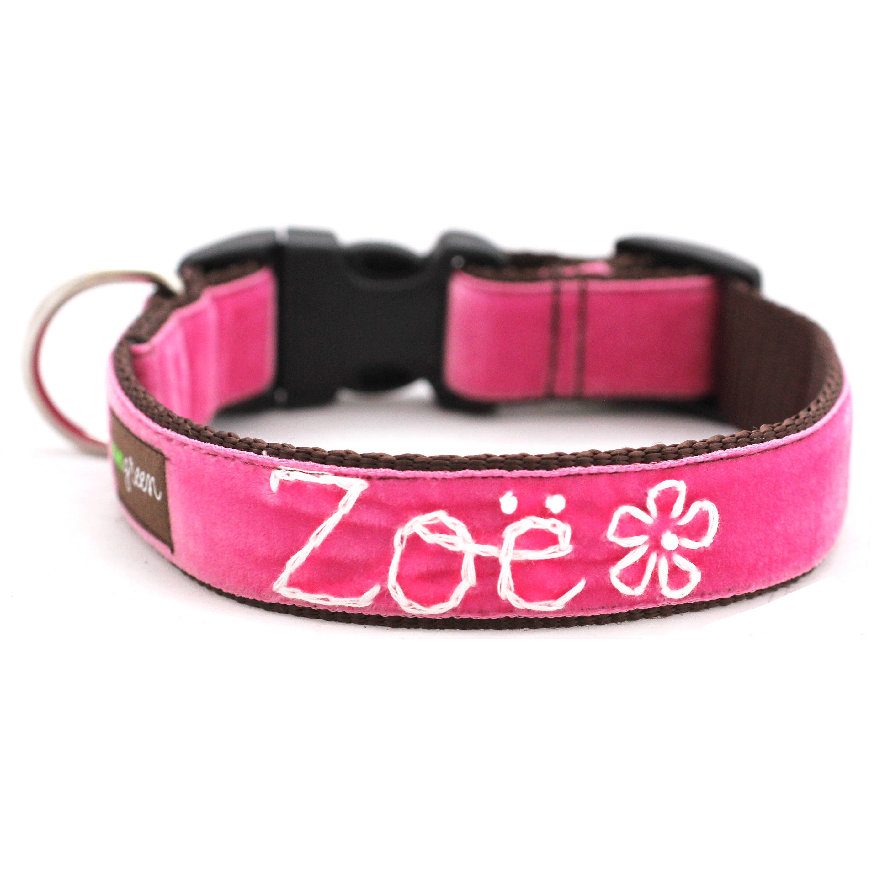 Mimi Green - Wholesale Pet Collar - Dog - Hand Embroidered Dog Collar Personalized w/ Dogs Name16