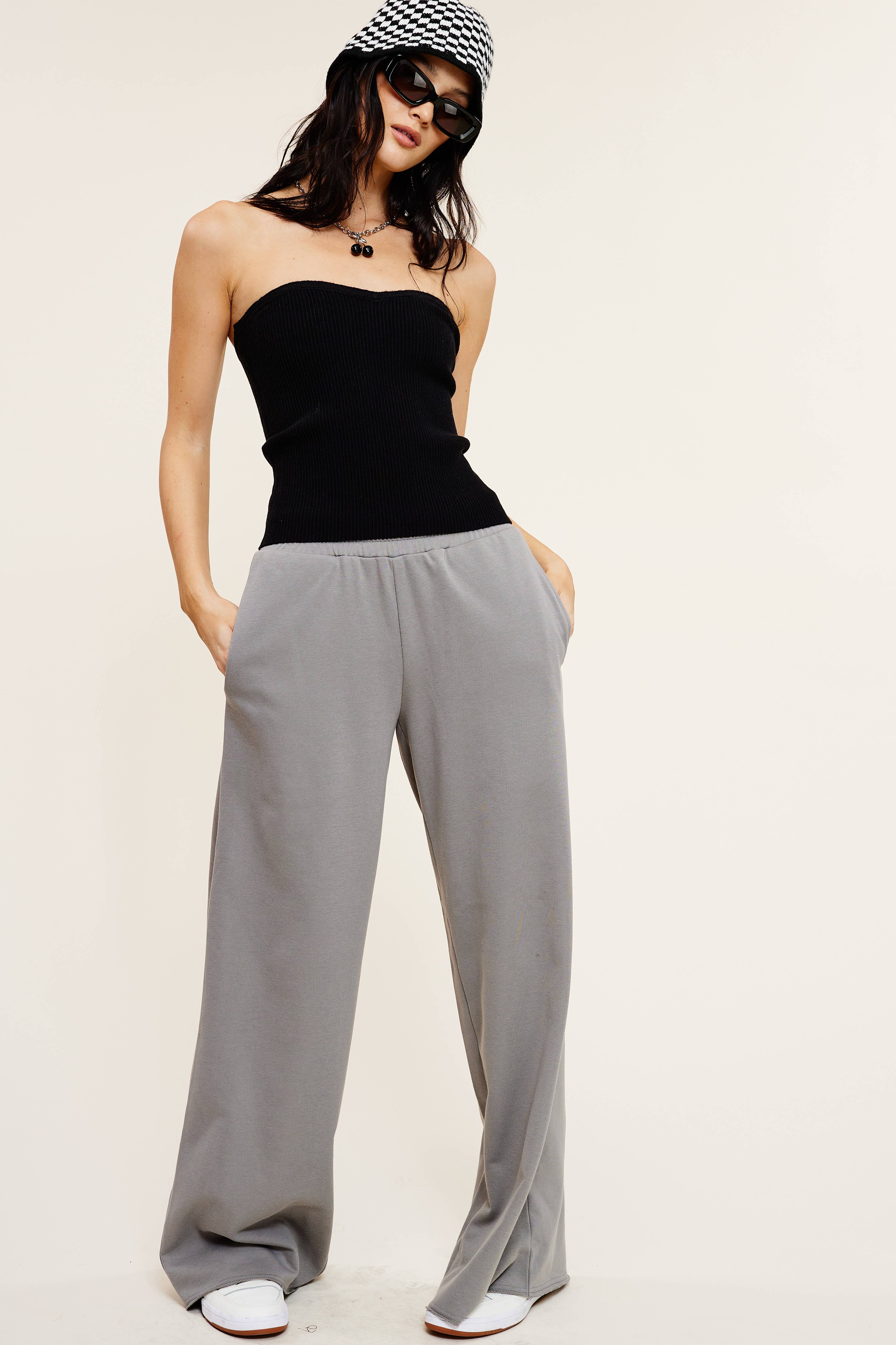Mimosa - Wholesale Lounge Sweatpants/Joggers - Women's - Wide Leg Cotton Jogger Sweatpants25