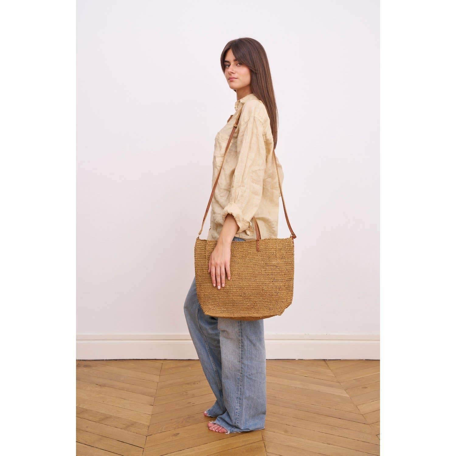 SANS-ARCIDET PARIS - Vente Sac à bandoulière – femme - CAMINO SS24 - Sac à bandoulière en raphia29