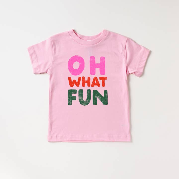 Benny & Ray Apparel - Wholesale Screen Printed T-Shirt - Kids - Oh What Fun Christmas Merry Kids Shirt Toddler Youth