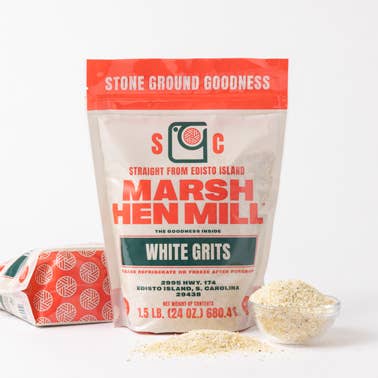 White Grits 1.5 lb (12 Pack Case) for wholesale by Marsh Hen Mill