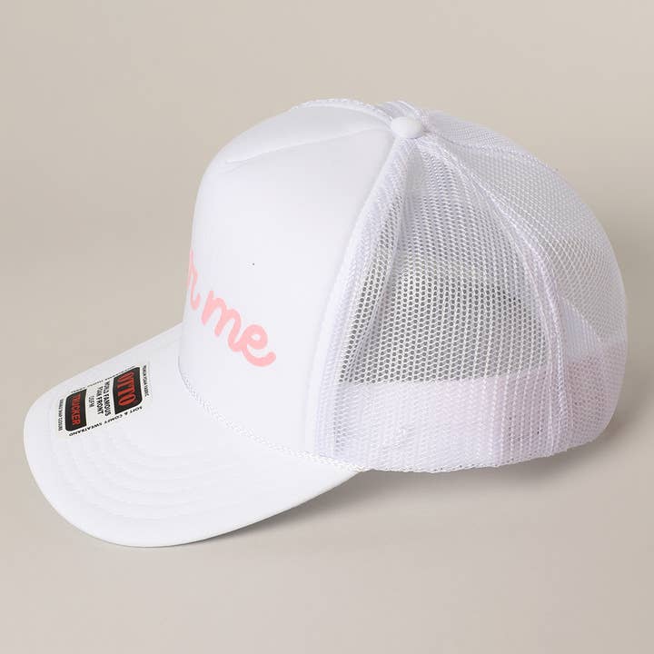 Fashion City – Engroshandel Trucker hat - Unisex – Øl Mig Tekst Printet Mesh Ryg Skum Trucker Kasket30