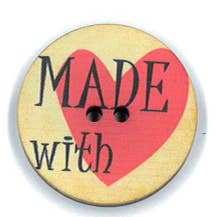 PRINTED BUTTON MADE WITH LOVE MODEL 2 for wholesale by NEMARK