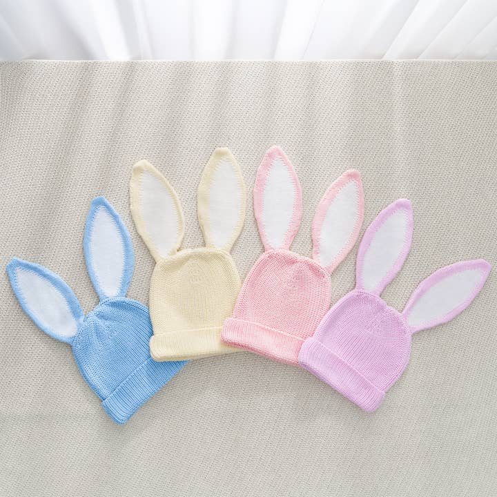 100% Cotton Knit Easter Day Bunny Ear for wholesale by SwaddleAn