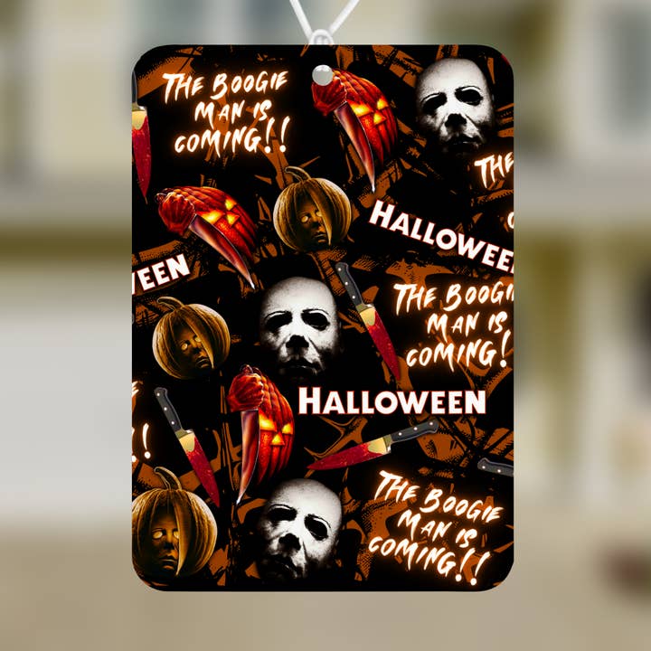 Halloween Collage Air Freshener for wholesale by Graveyard Offerings