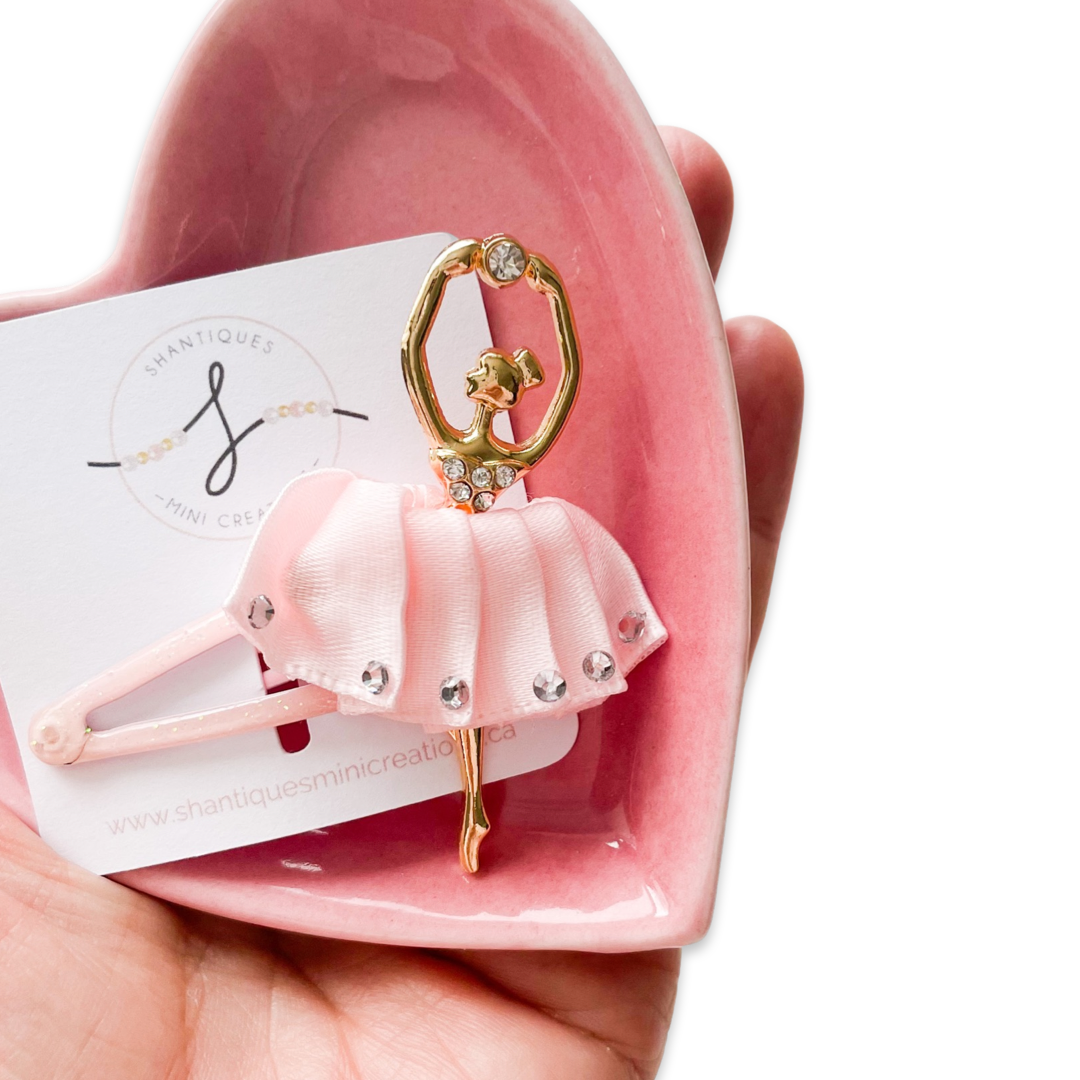 Shantiques Mini Creations – Clips para cabelo - Criança por atacado – Clip de Snap - Bailarina3