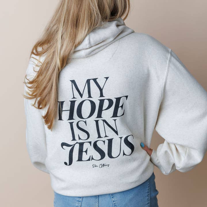 Rohi Clothing - Wholesale Hoodie - Women's - My Hope Hoodie in Oatmeal WHOLESALE0
