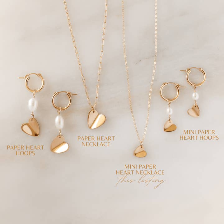 NOLIA Jewelry - Wholesale Pendant/Charm Necklace - Mini Paper Heart Necklace2