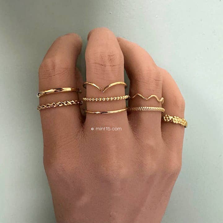 Mint15 - Wholesale Band/Stacked Ring - Basic Stacking Ring (bigger size)3