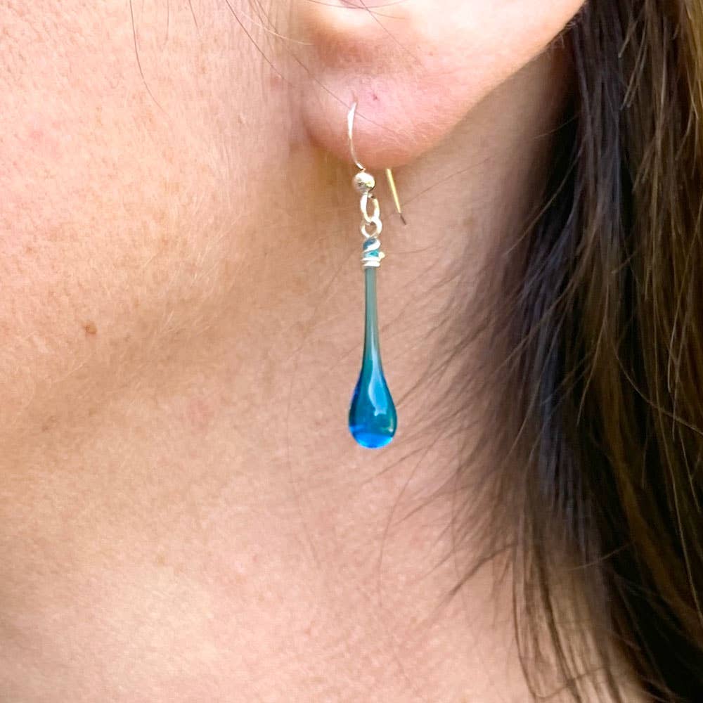 Sundrop Jewelry - Wholesale Dangle Earrings - Birthstone Colored Glass Teardrop Earrings11
