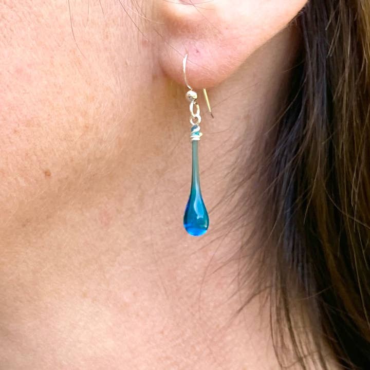 Sundrop Jewelry - Wholesale Dangle Earrings - Birthstone Colored Glass Teardrop Earrings11