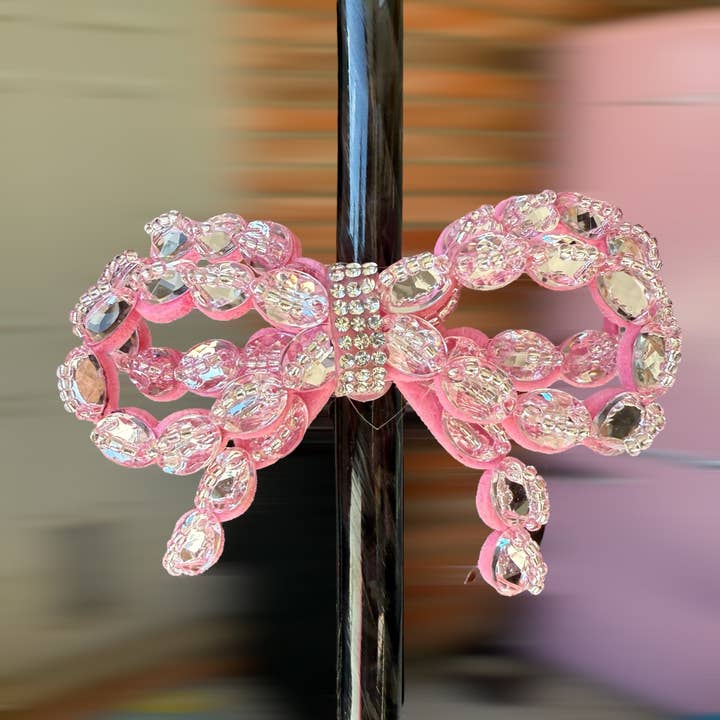 Pink Bling - Boujee Tumbler Bow for wholesale by Olive Lane Accessories
