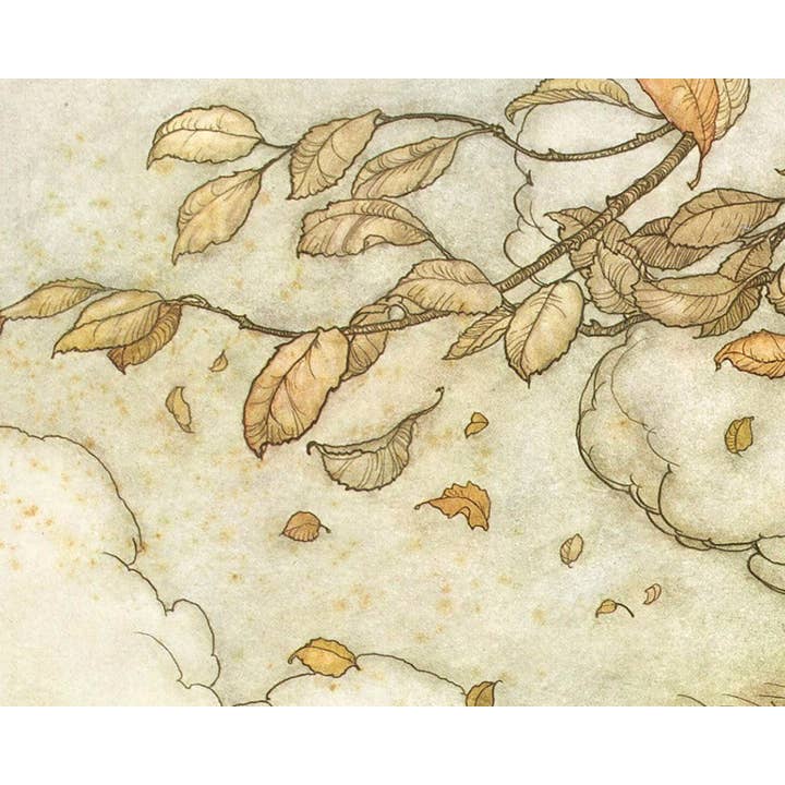Rock Paper Scissors Wall Art - Wholesale Art Print - Fall fairies art print | Arthur Rackham illustration | Vintage woodland wall art | Fairytale painting | Peter Pan | Autumn wall art5