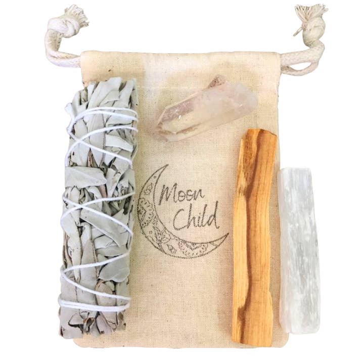 Elevar seu kit de limpeza e manchas de vibração por atacado de Moon Child