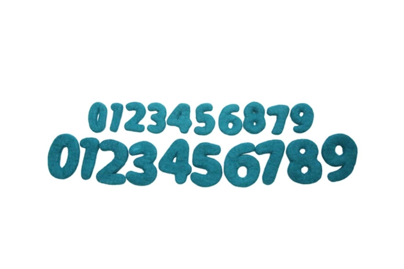 The Felt Pod - Wholesale Craft Supplies - Felt Numbers 0-9 Multiple Colors 4