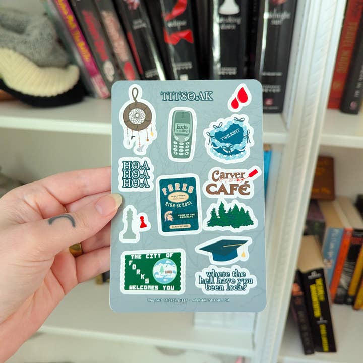 feuille d'autocollants crépuscule pour la vente par allymakesmagic