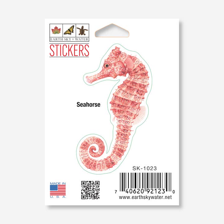 Autocollant Seahorse Nature, 2,5 x 3,5 pouces pour la vente par Earth Sky + Water