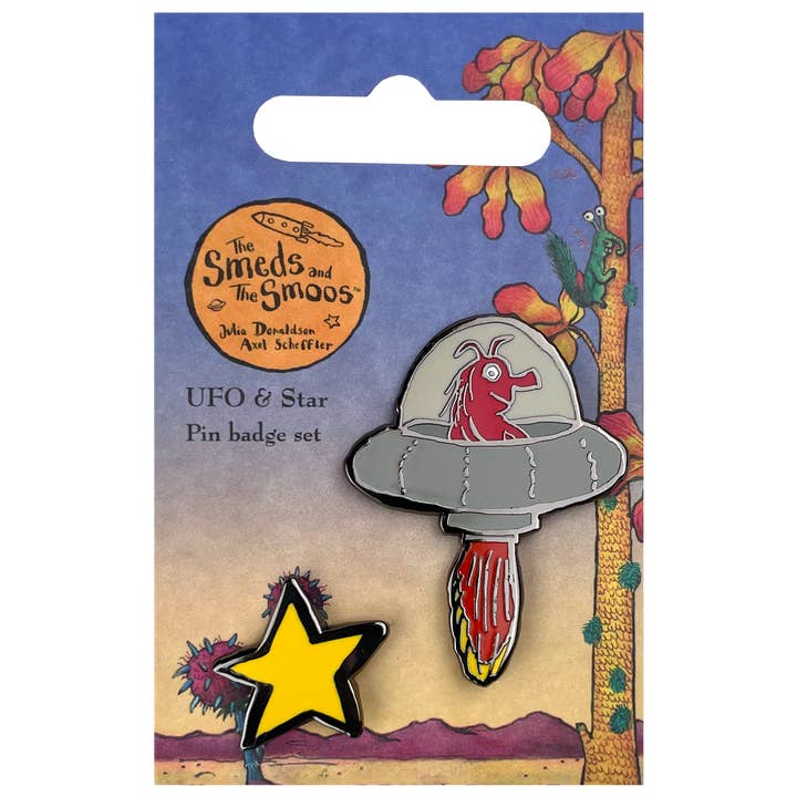 UFO & Star Pin Badge Set for wholesale by Pawprint Family