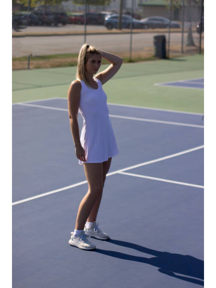 White Core Tennis Dress for wholesale on Faire