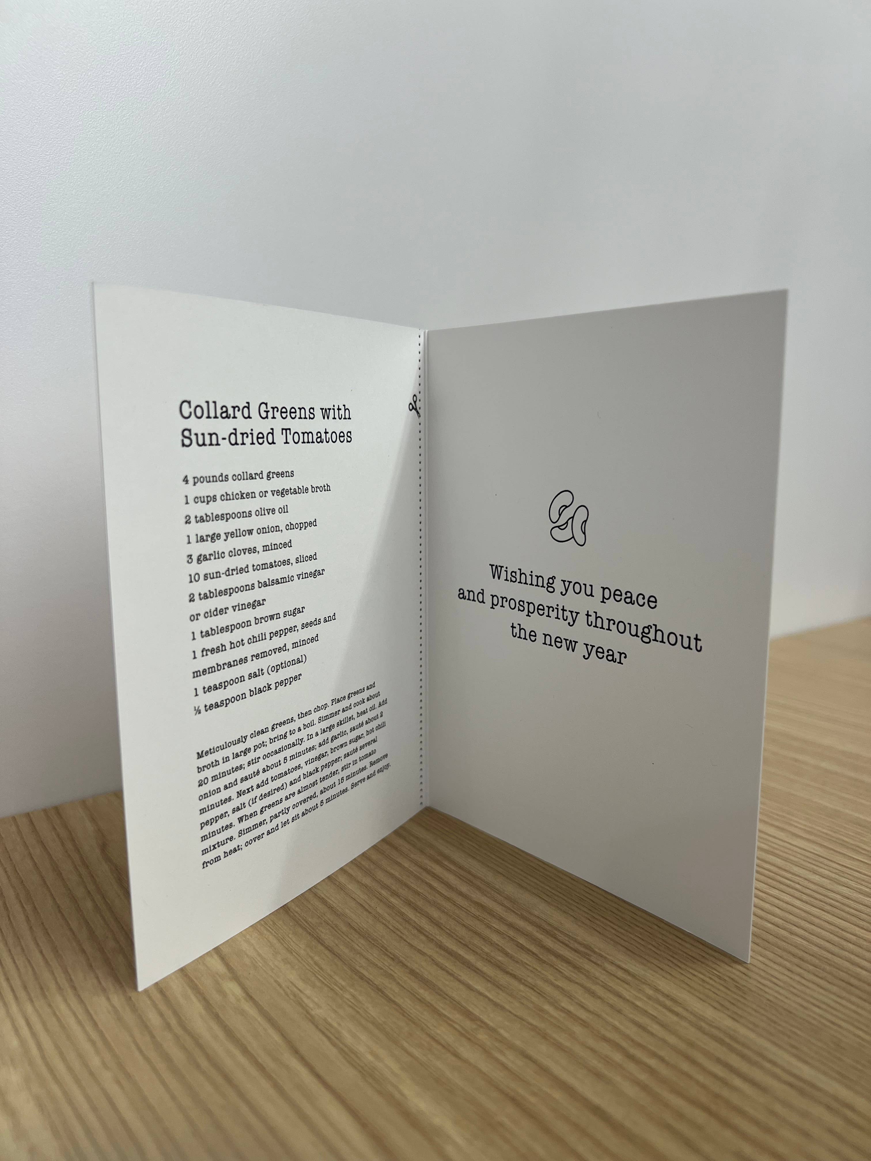 Junebug Ink - Wholesale New Year's Card - Happy New Year Card (Recipe inside)9