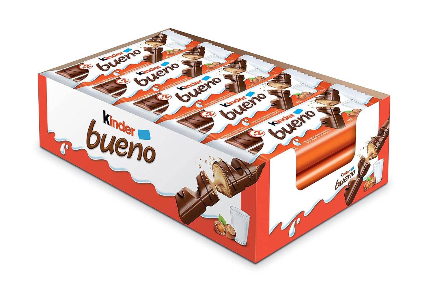 Snacky Candy – wholesale Chokladkaka – Kinder Bueno Mjölkchoklad 20-pack 43 g0