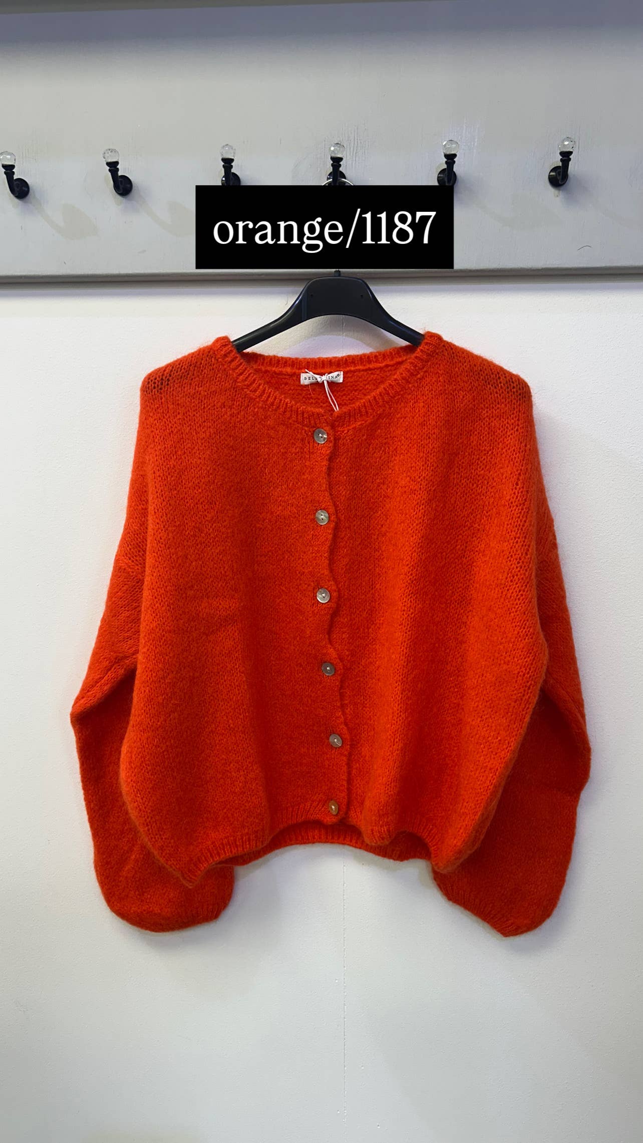 Terminal 1 Clothing – wholesale Kofta - Dam – Cardigan i mohairblandning med knappar fram5