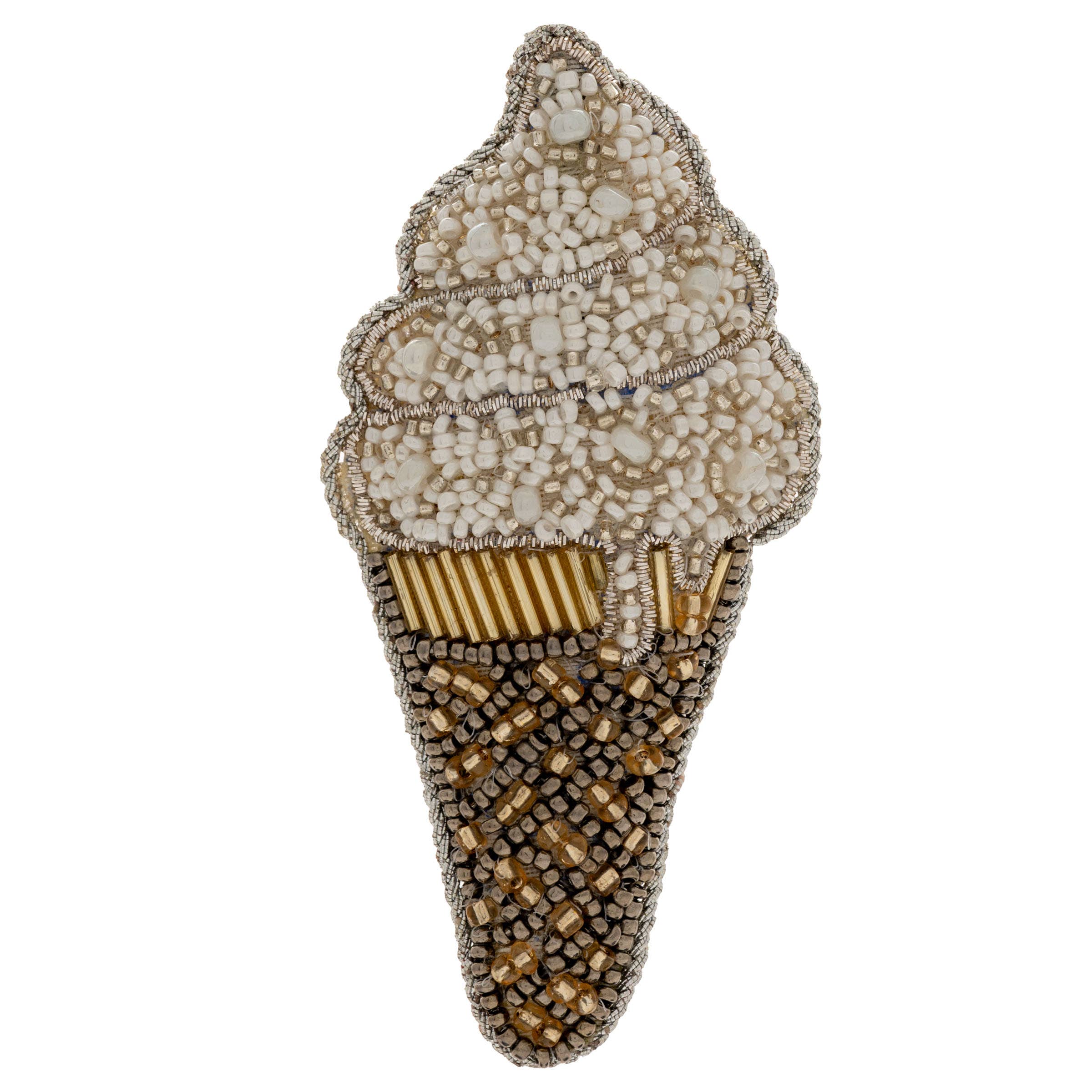 Karma - Wholesale Ornament - Ice Cream Cone Beaded Ornaments0