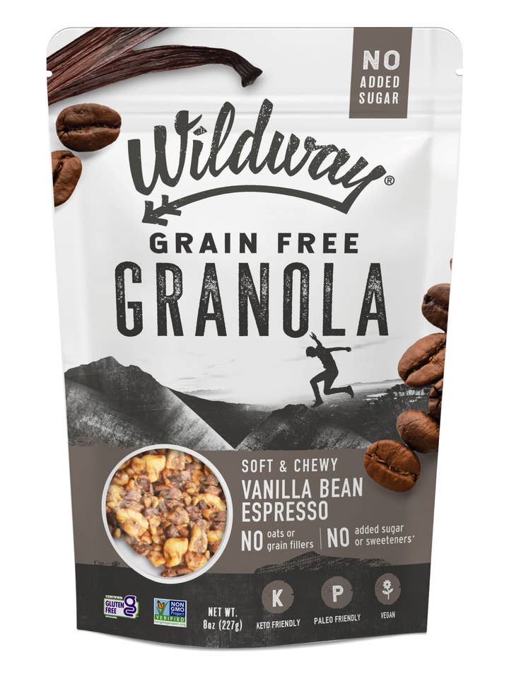 Grain-free Granola: Vanilla Bean Espresso, 8oz for wholesale by Wildway