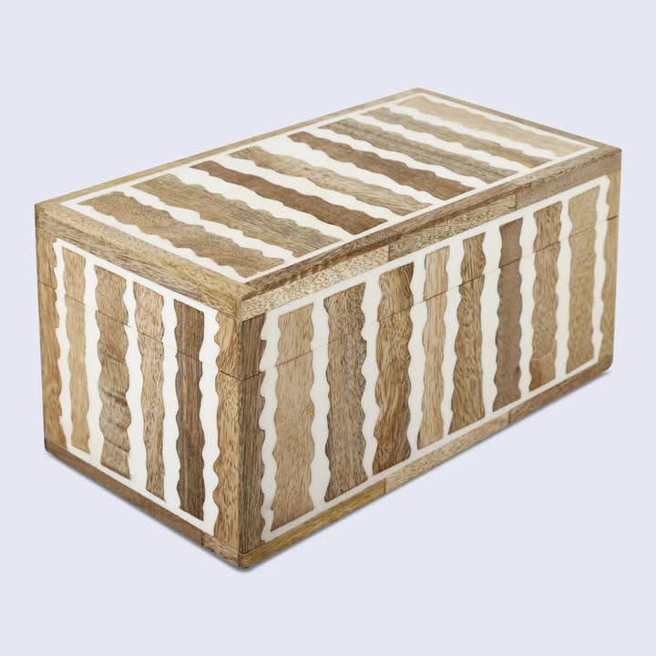 Kept Safari Resin Wood Inlay Decorative Storage Box for wholesale by Muqeem & Brothers