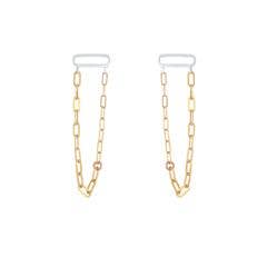 Limbo Jewelry - Wholesale Dangle Earrings - Link Dual Vert Earrings6