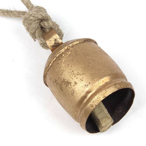 Siesta - Vente Objets de décoration - Grande cloche de vache rustique avec corde pour suspension5