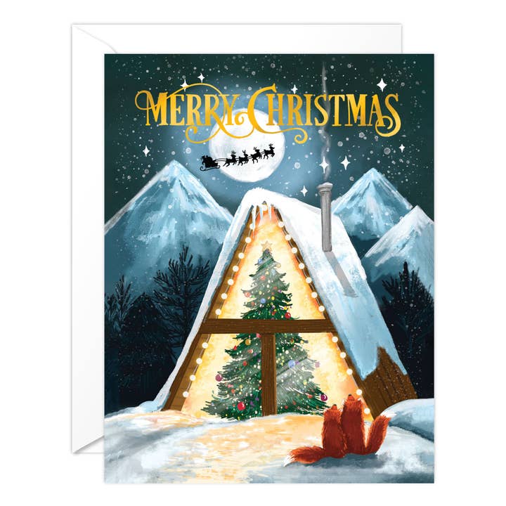 A-Frame Christmas for wholesale by Golden Peach Greetings