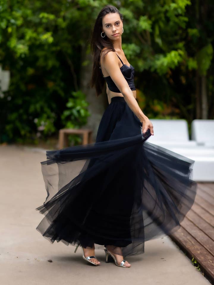 Sylvie Muller - Wholesale Skirt - Women's - Gala Black Tutu tulle skirt5