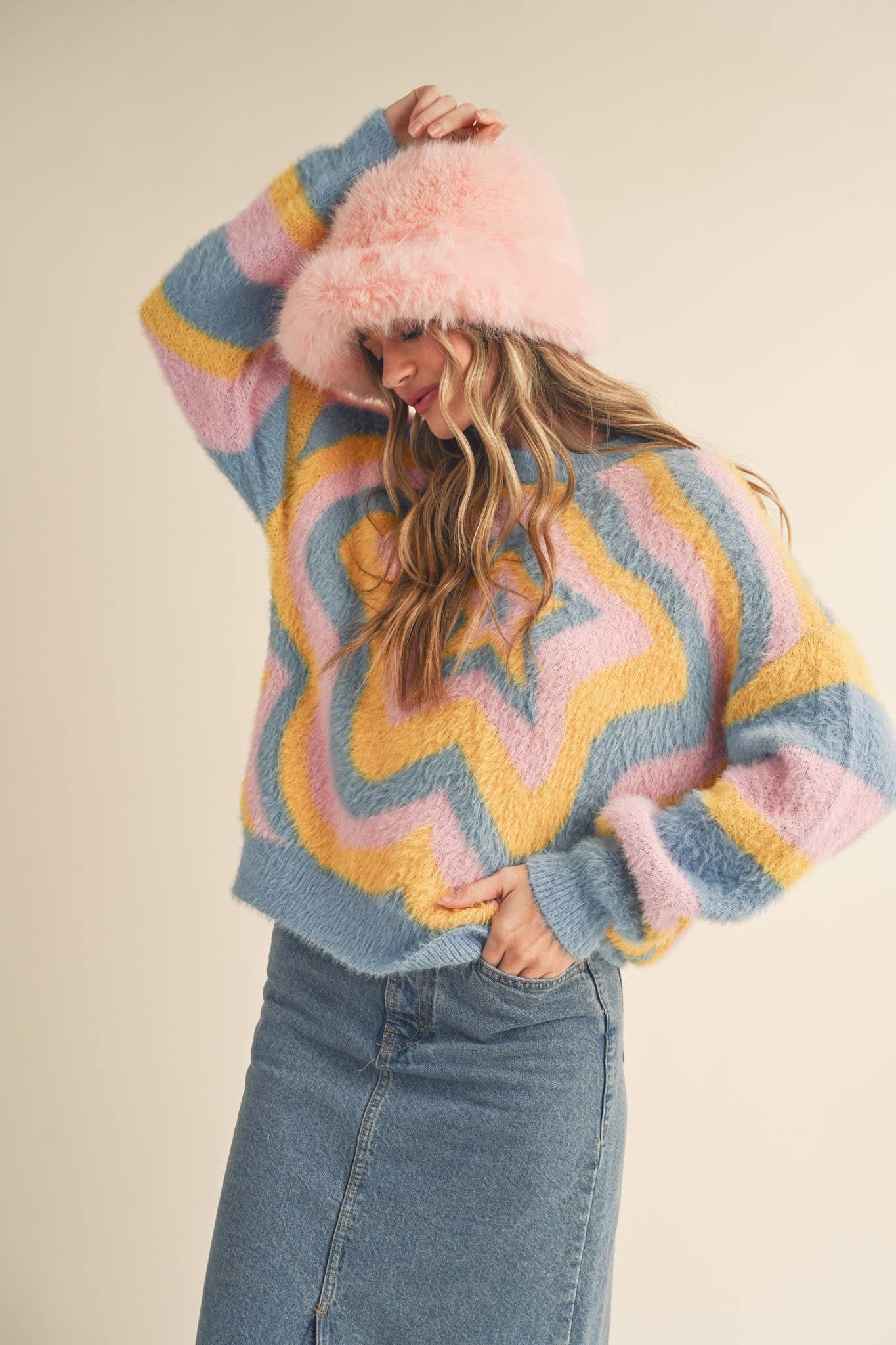 &MERCI - Wholesale Knit Sweater - Women's - SWEATER MSW104151